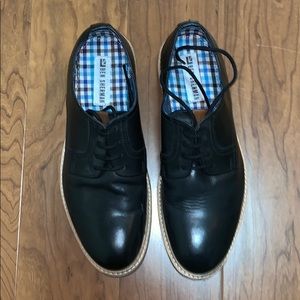 Black Leather Ben Sherman dress shoes 8